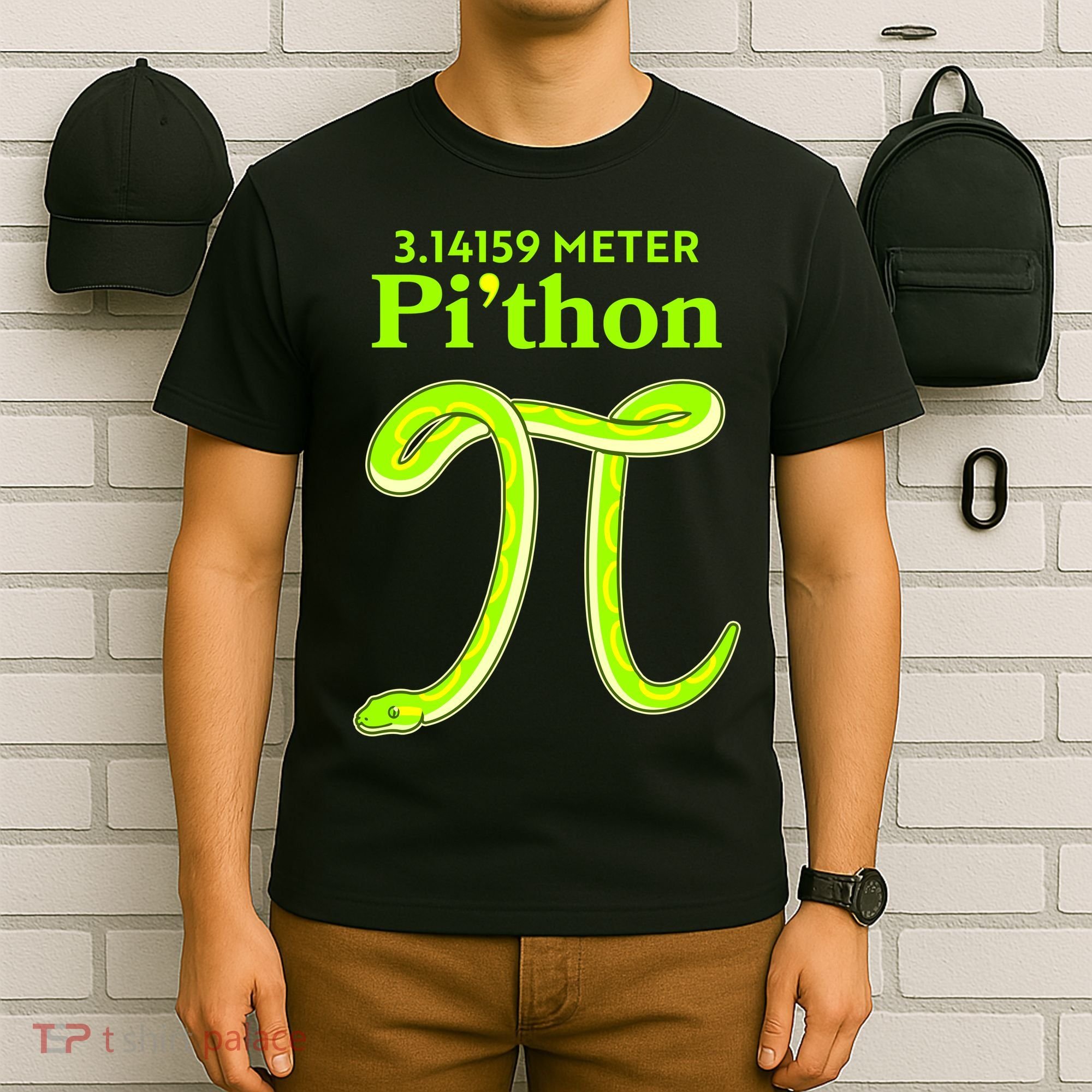 3.14 Meter Pi'thon Python Snake Pi Day March 14 T-Shirt