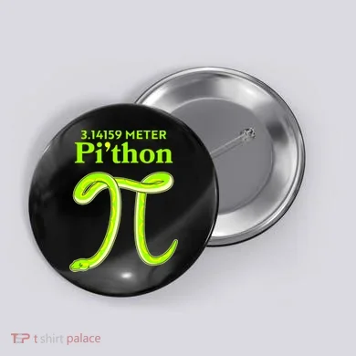 3.14 Meter Pi'thon Python Snake Pi Day March 14 Button