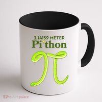 3.14 Meter Pi'thon Python Snake Pi Day March 14 Coffee Mug thumb 1
