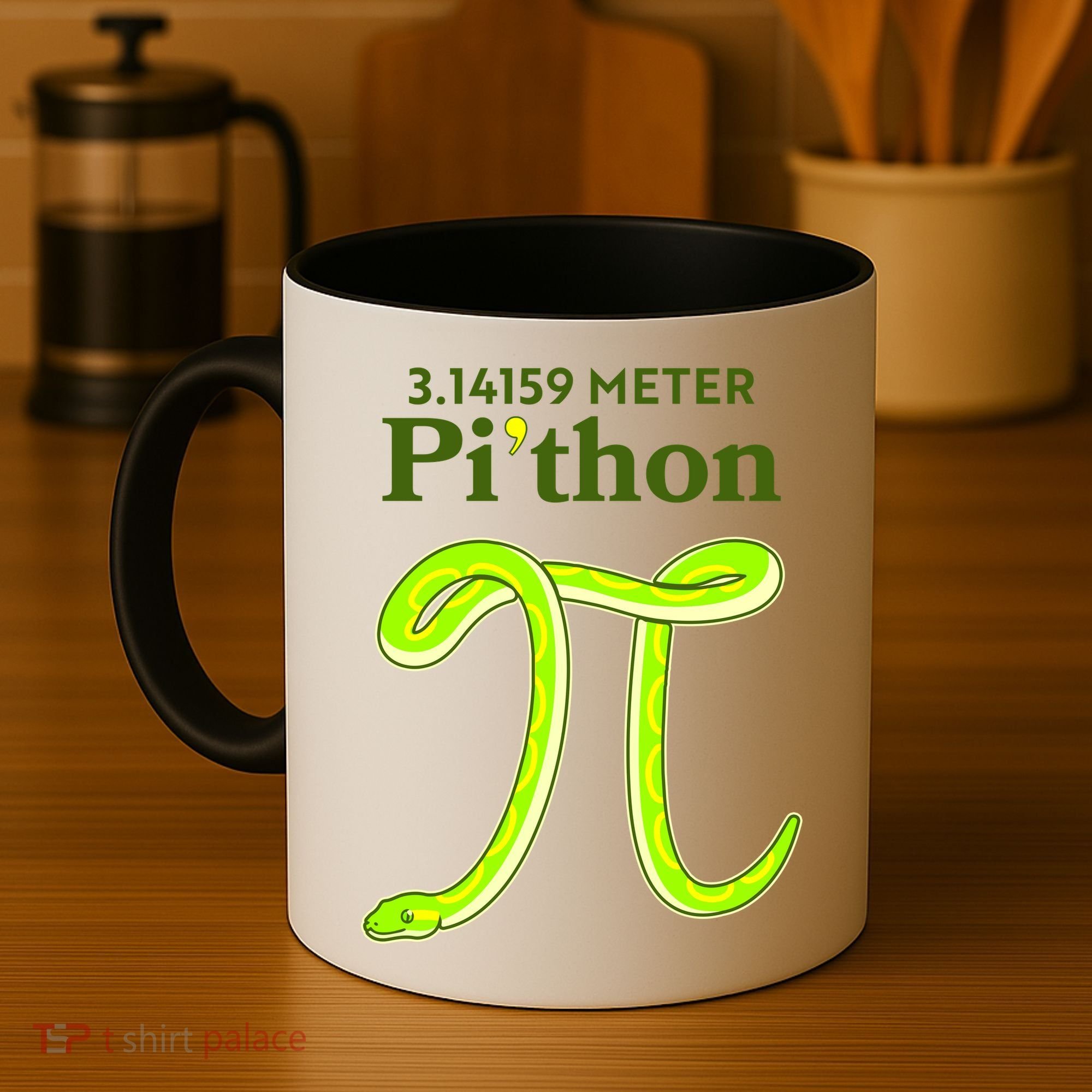 3.14 Meter Pi'thon Python Snake Pi Day March 14 Coffee Mug