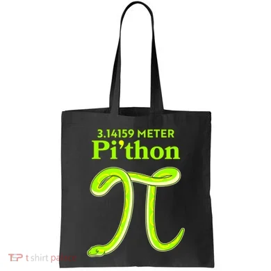3.14 Meter Pi'thon Python Snake Pi Day March 14 Tote Bag