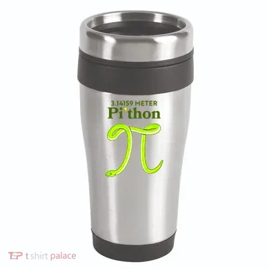 3.14 Meter Pi'thon Python Snake Pi Day March 14 16oz Travel Tumbler