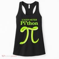 3.14 Meter Pi'thon Python Snake Pi Day March 14 Women's Tank Top thumb 0