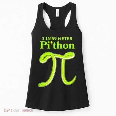 3.14 Meter Pi'thon Python Snake Pi Day March 14 Women's Tank Top