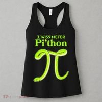 3.14 Meter Pi'thon Python Snake Pi Day March 14 Women's Tank Top thumb 3
