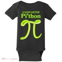 3.14 Meter Pi'thon Python Snake Pi Day March 14 Baby Bodysuit thumb 0