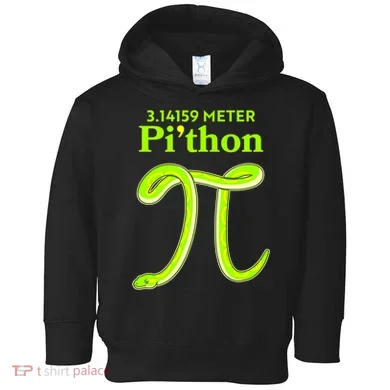 3.14 Meter Pi'thon Python Snake Pi Day March 14 Toddler Hoodie