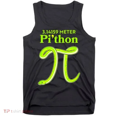 3.14 Meter Pi'thon Python Snake Pi Day March 14 Tank Top