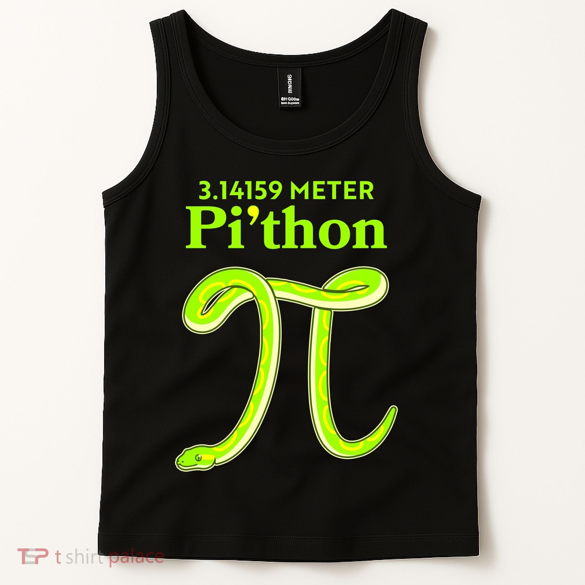 3.14 Meter Pi'thon Python Snake Pi Day March 14 Tank Top
