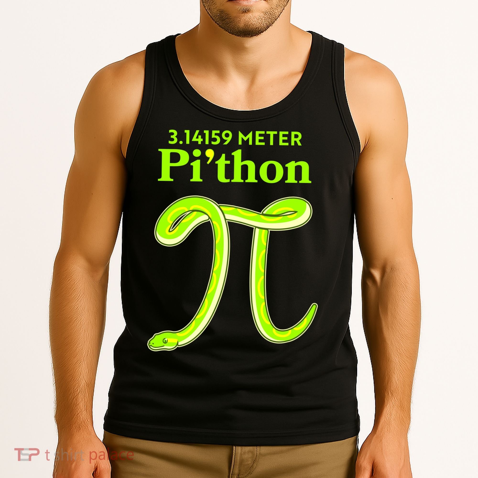 3.14 Meter Pi'thon Python Snake Pi Day March 14 Tank Top