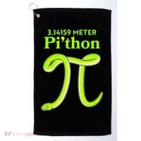 3.14 Meter Pi'thon Python Snake Pi Day March 14 Golf Towel thumb 0