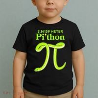 3.14 Meter Pi'thon Python Snake Pi Day March 14 Toddler T-Shirt thumb 2