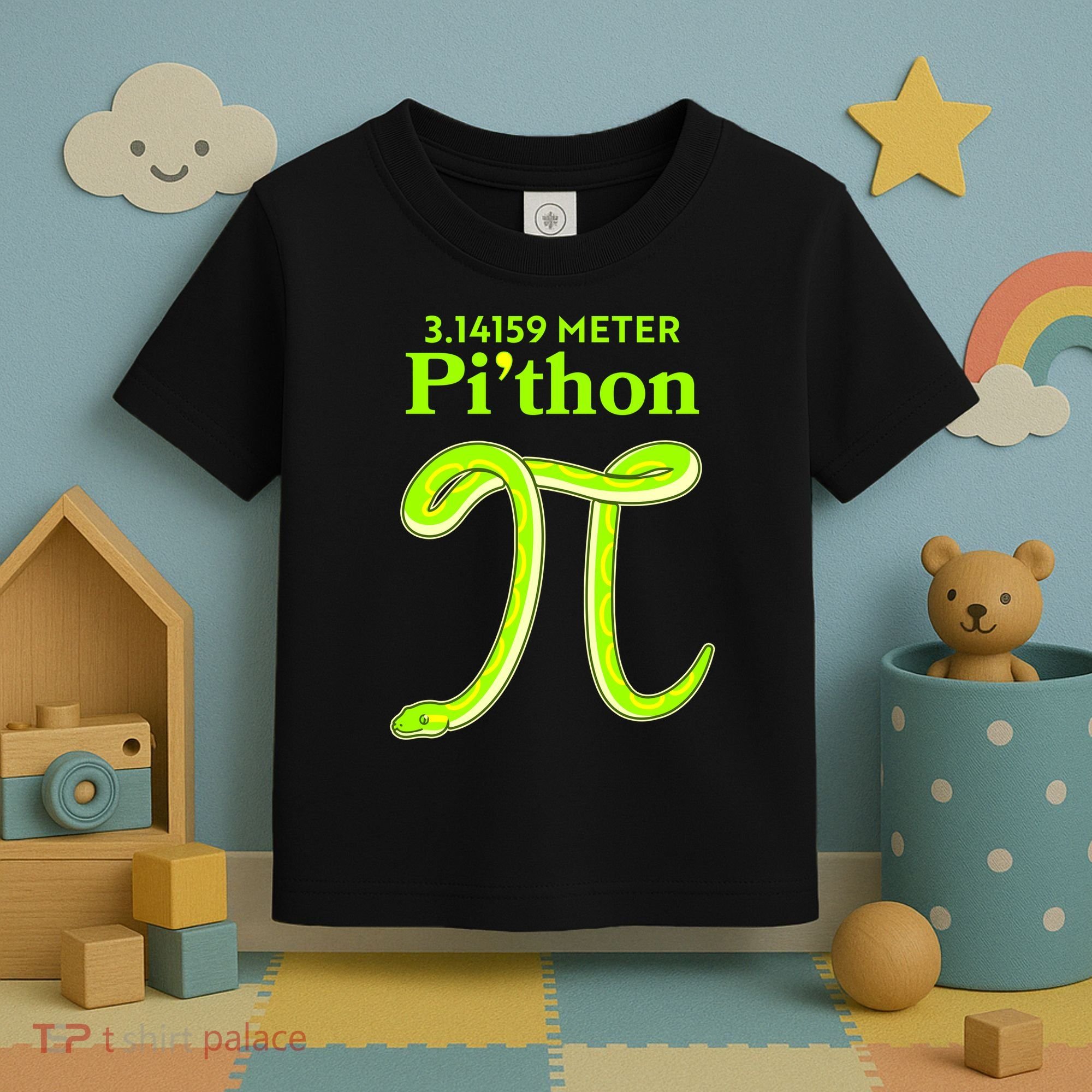 3.14 Meter Pi'thon Python Snake Pi Day March 14 Toddler T-Shirt
