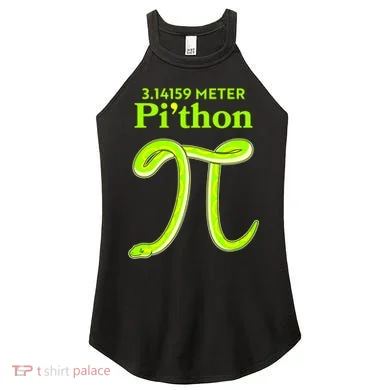 3.14 Meter Pi'thon Python Snake Pi Day March 14 Women's Perfect Tri Rocker Tank