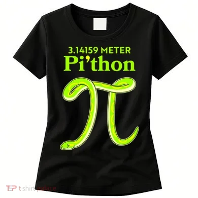 3.14 Meter Pi'thon Python Snake Pi Day March 14 Women's T-Shirt