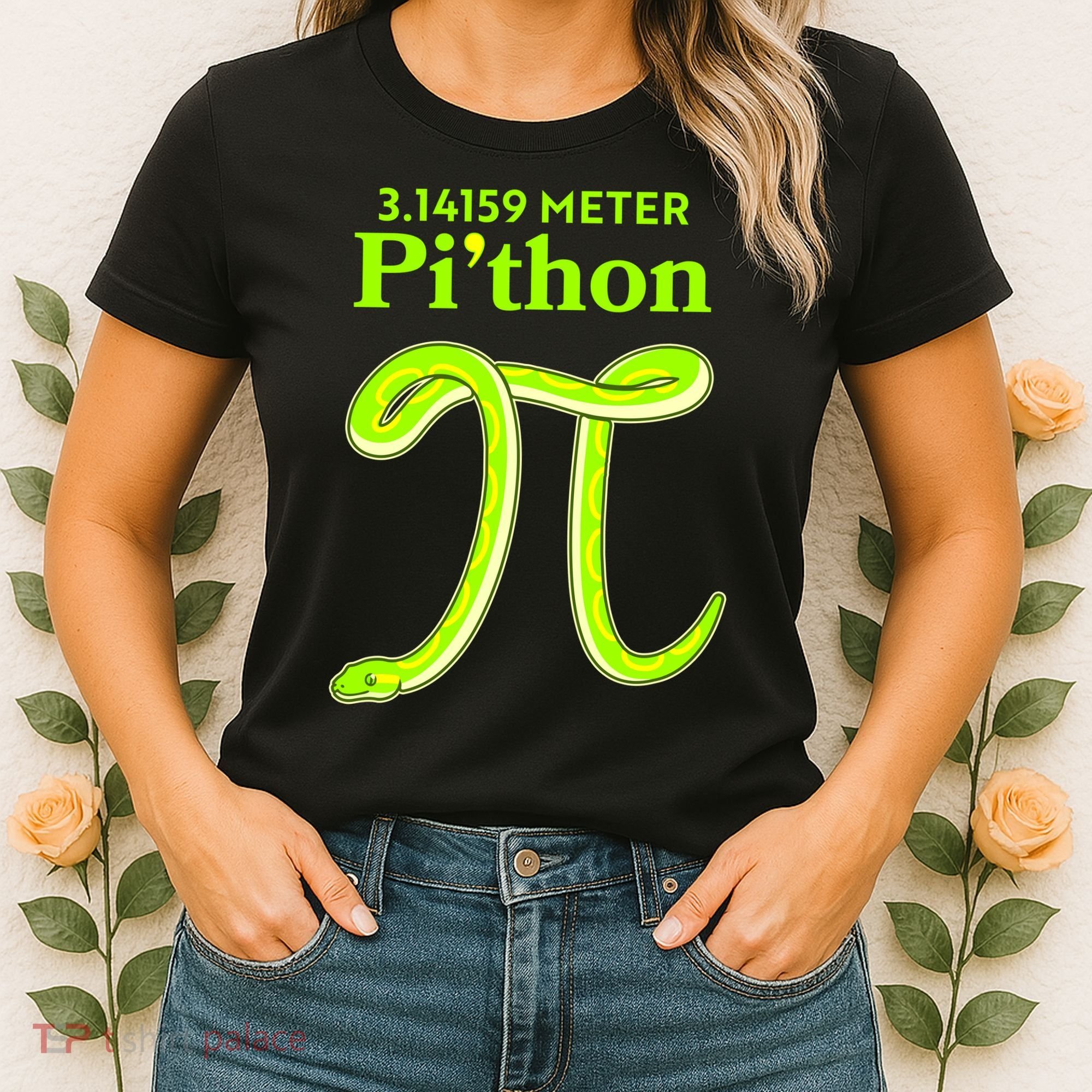 3.14 Meter Pi'thon Python Snake Pi Day March 14 Women's T-Shirt
