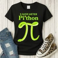 3.14 Meter Pi'thon Python Snake Pi Day March 14 Women's T-Shirt thumb 3