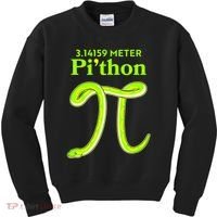 3.14 Meter Pi'thon Python Snake Pi Day March 14 Kids Sweatshirt thumb 0