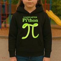 3.14 Meter Pi'thon Python Snake Pi Day March 14 Kids Hoodie thumb 3