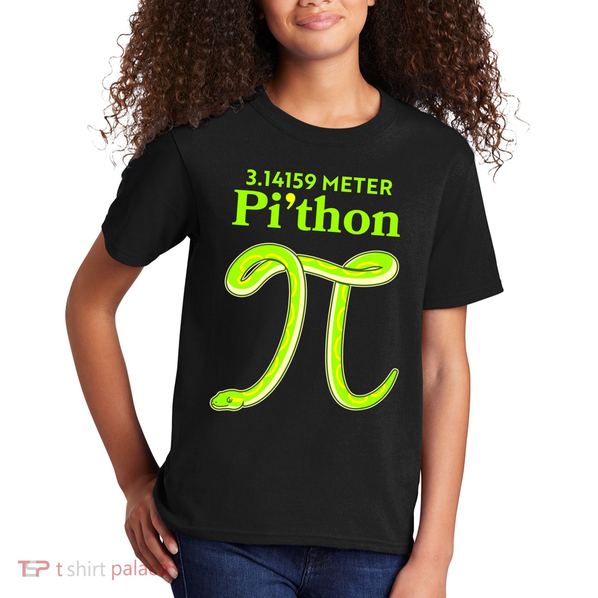 3.14 Meter Pi'thon Python Snake Pi Day March 14 Kids T-Shirt