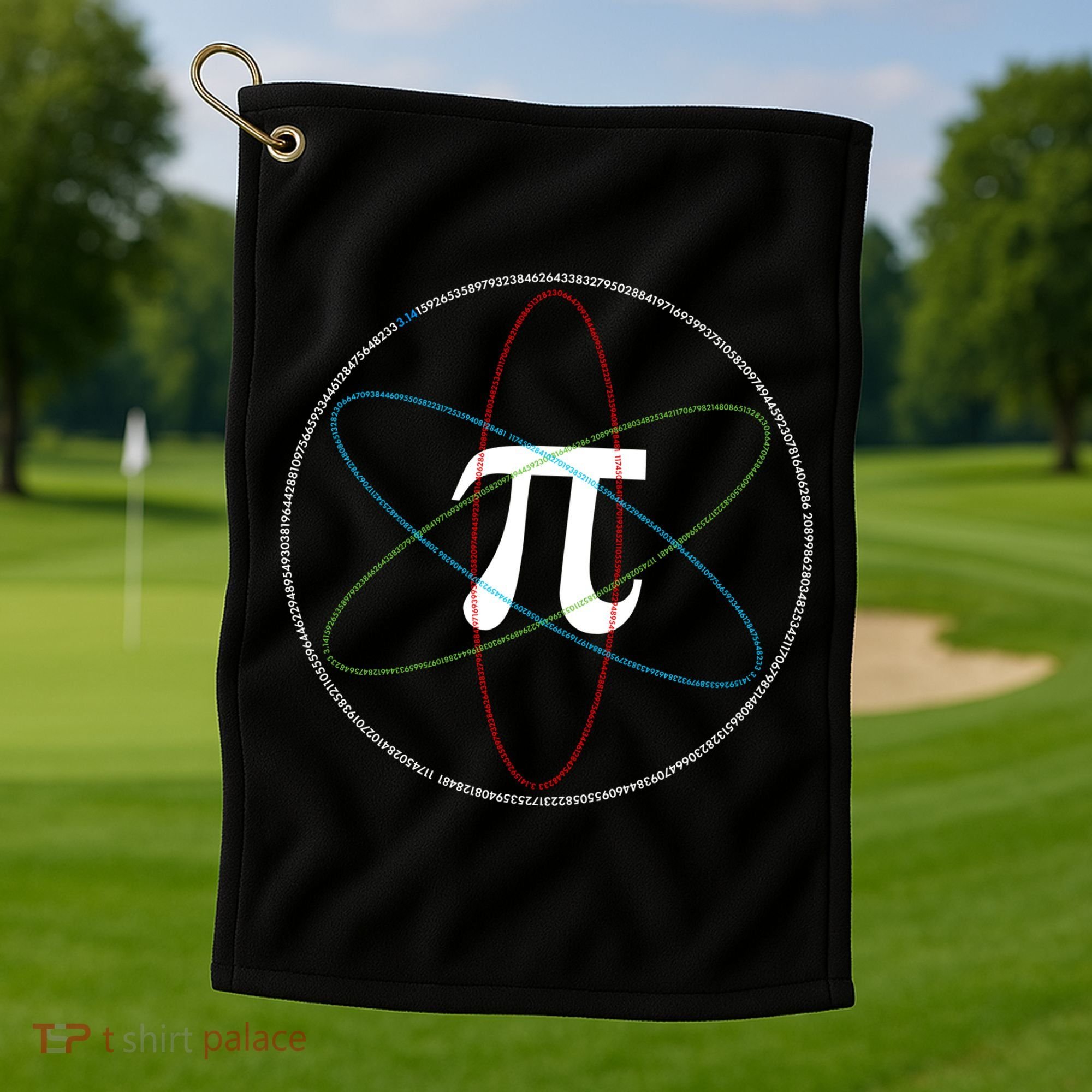 3.14 National Pi Day Numbers Science Symbol Golf Towel