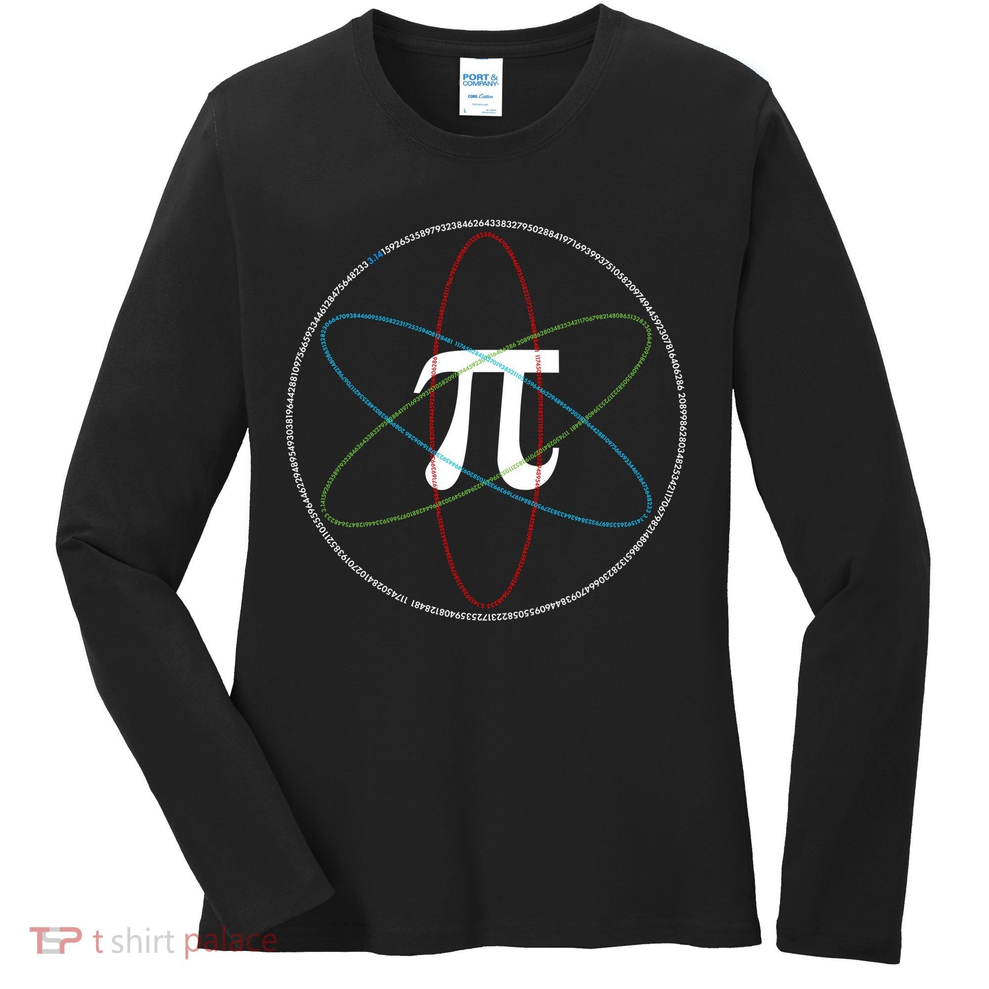3.14 National Pi Day Numbers Science Symbol Women's Long Sleeve Shirt