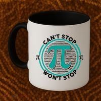 3.14 Pi Day Can't Stop Pi Won't Stop Coffee Mug thumb 2