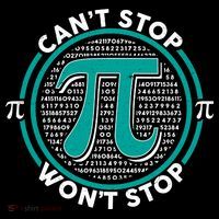 3.14 Pi Day Can't Stop Pi Won't Stop Ornament thumb 1