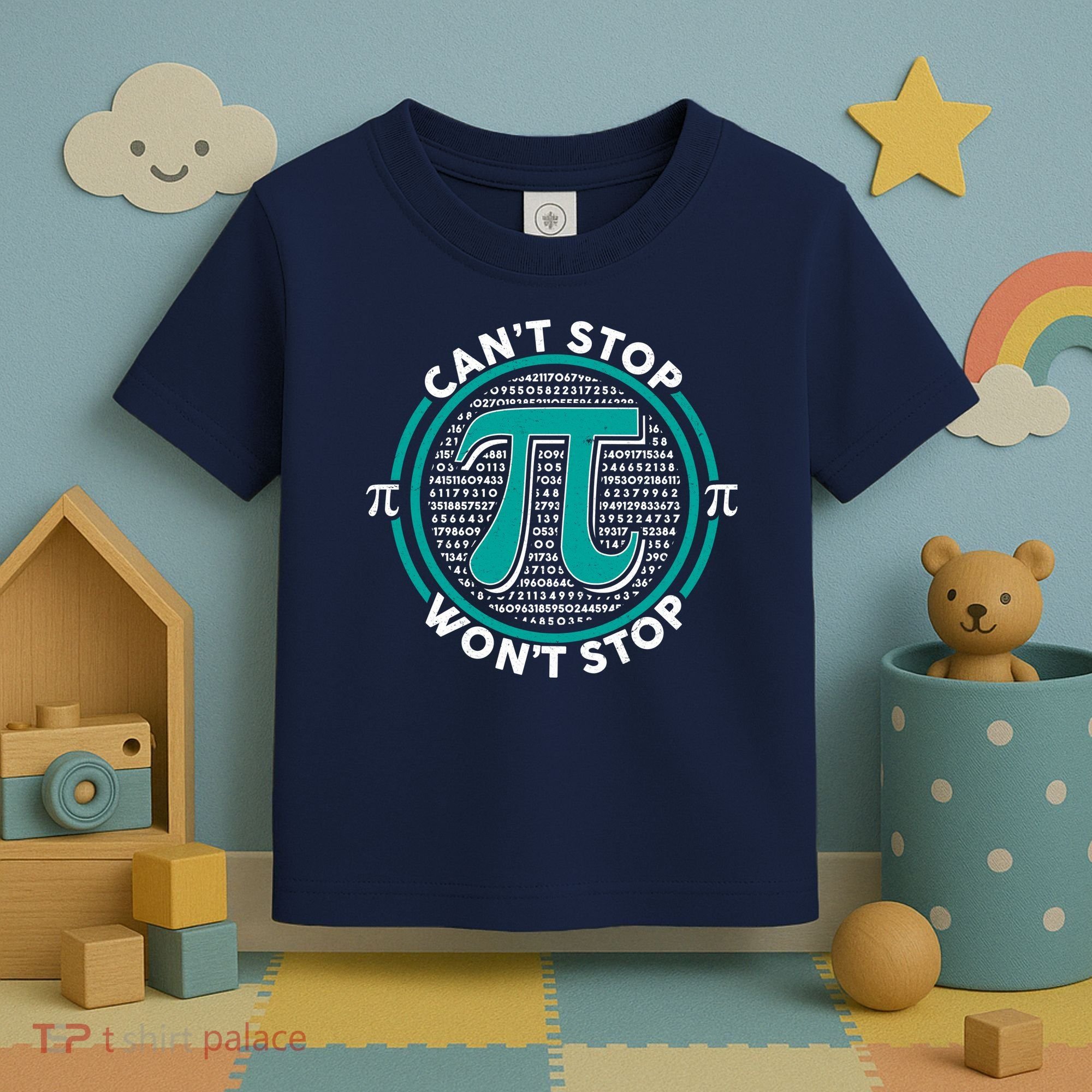 3.14 Pi Day Can't Stop Pi Won't Stop Toddler T-Shirt