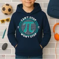 3.14 Pi Day Can't Stop Pi Won't Stop Kids Hoodie thumb 2