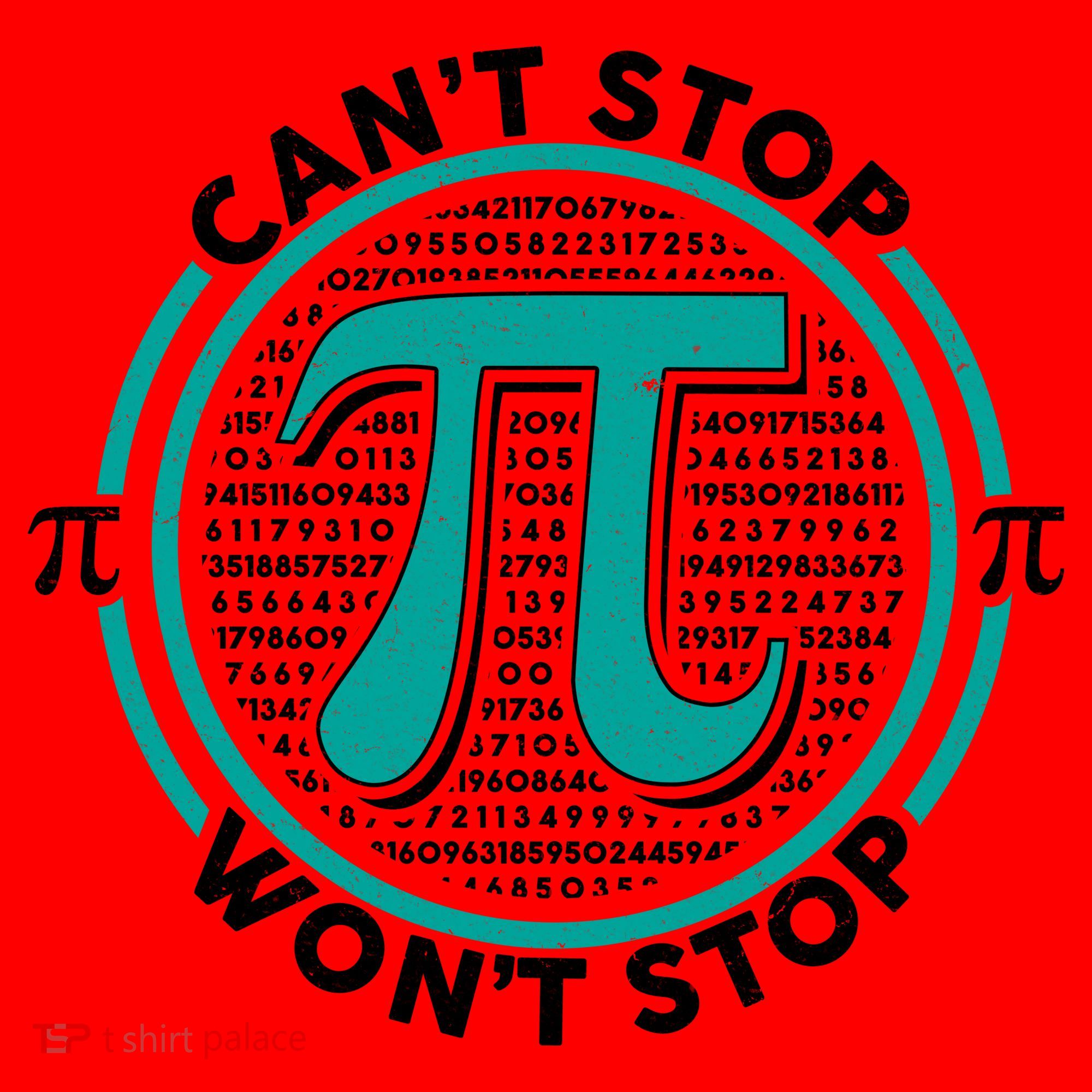 3.14 Pi Day Can't Stop Pi Won't Stop Santa Hat