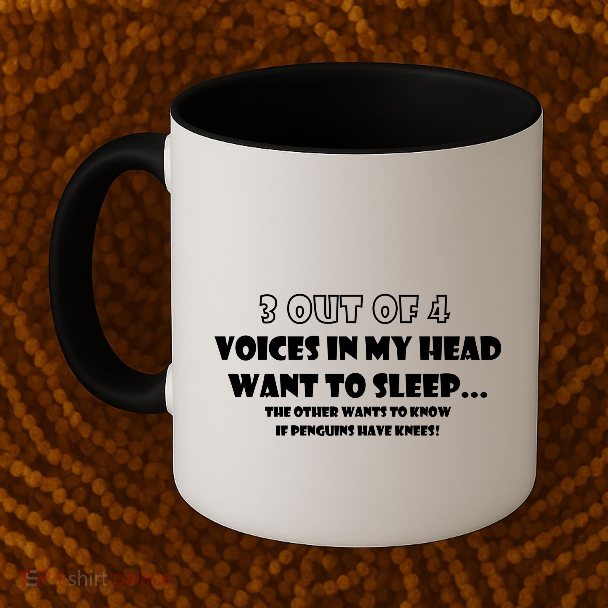 3 Out Of 4 Voices In My Head Funny Penguins  Coffee Mug