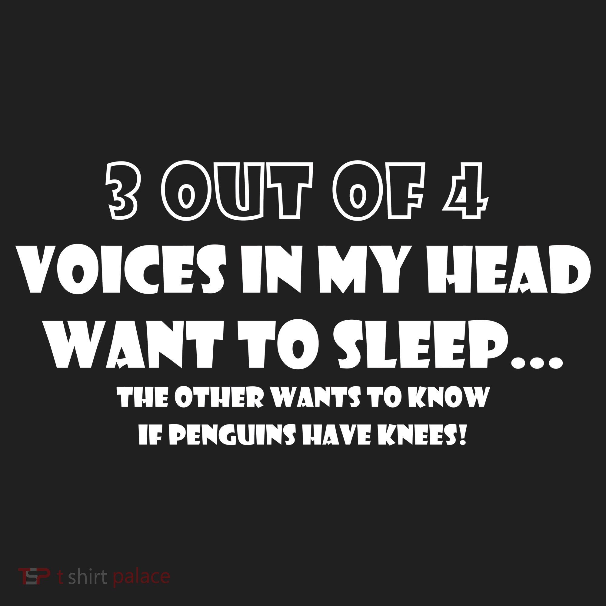 3 Out Of 4 Voices In My Head Funny Penguins  Beanie