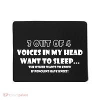 3 Out Of 4 Voices In My Head Funny Penguins  Mousepad thumb 0