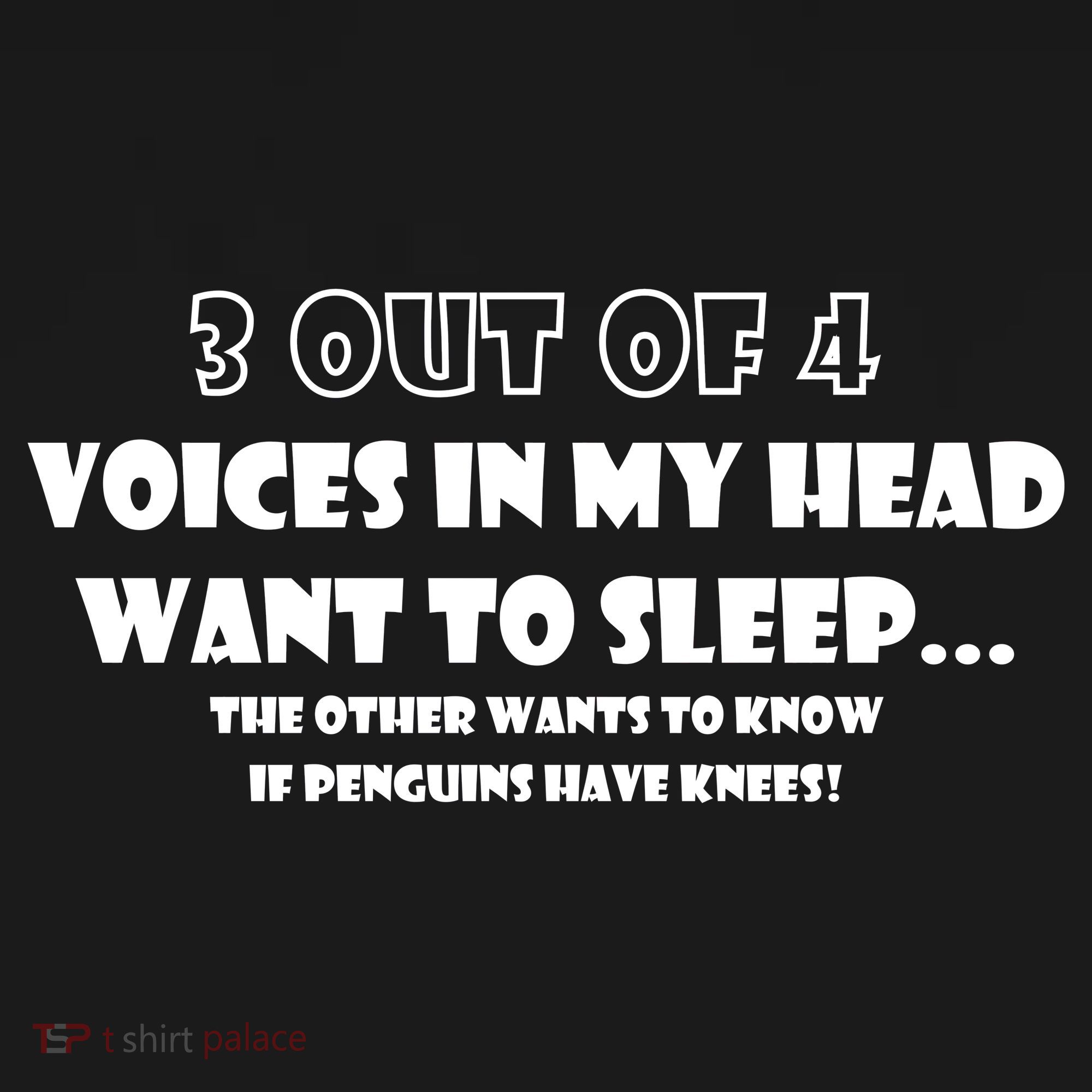 3 Out Of 4 Voices In My Head Funny Penguins  Mousepad