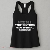 3 Out Of 4 Voices In My Head Funny Penguins  Women's Tank Top thumb 3