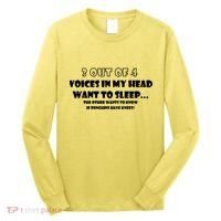 3 Out Of 4 Voices In My Head Funny Penguins  Long Sleeve Shirt thumb 0