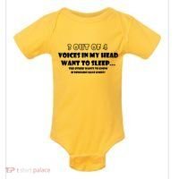 3 Out Of 4 Voices In My Head Funny Penguins  Baby Bodysuit thumb 0