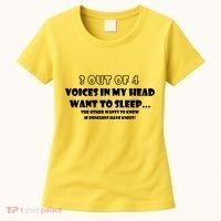 3 Out Of 4 Voices In My Head Funny Penguins  Women's T-Shirt thumb 0