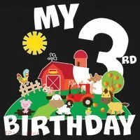 3 Year Old Farm My 3rd Birthday Doggie Tank thumb 4