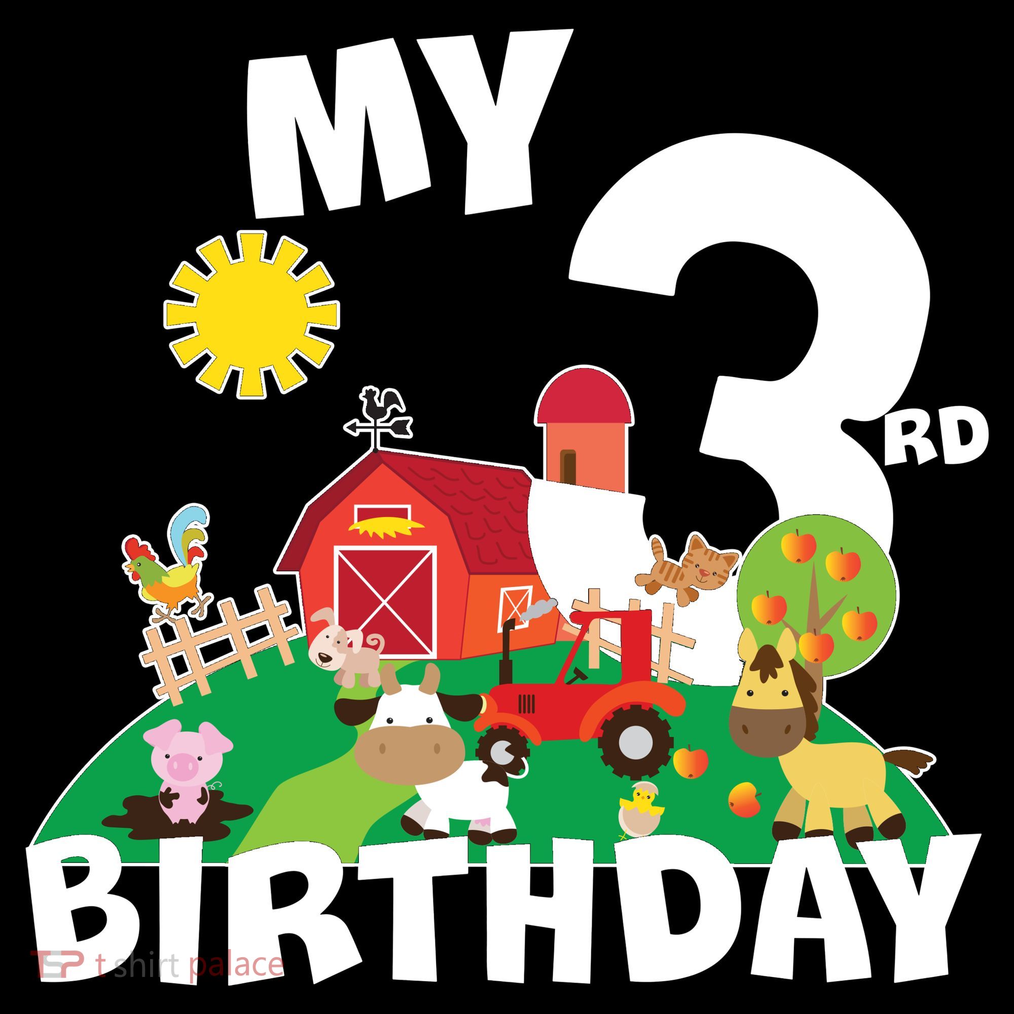 3 Year Old Farm My 3rd Birthday Backpack
