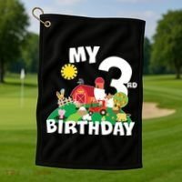 3 Year Old Farm My 3rd Birthday Golf Towel thumb 1