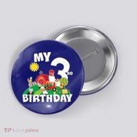 3 Year Old Farm My 3rd Birthday Button thumb 0