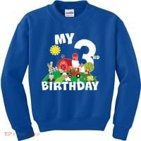 3 Year Old Farm My 3rd Birthday Kids Sweatshirt thumb 0