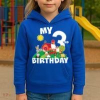 3 Year Old Farm My 3rd Birthday Kids Hoodie thumb 3
