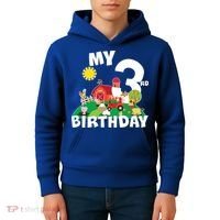 3 Year Old Farm My 3rd Birthday Kids Hoodie thumb 4