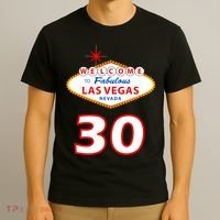 30 Years Old In Vegas - 30th Birthday T-Shirt thumb 3