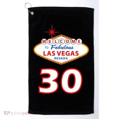 30 Years Old In Vegas - 30th Birthday Golf Towel