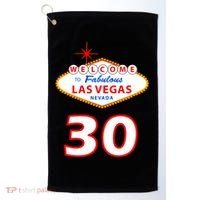 30 Years Old In Vegas - 30th Birthday Golf Towel thumb 0