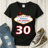 30 Years Old In Vegas - 30th Birthday Women's T-Shirt thumb 3